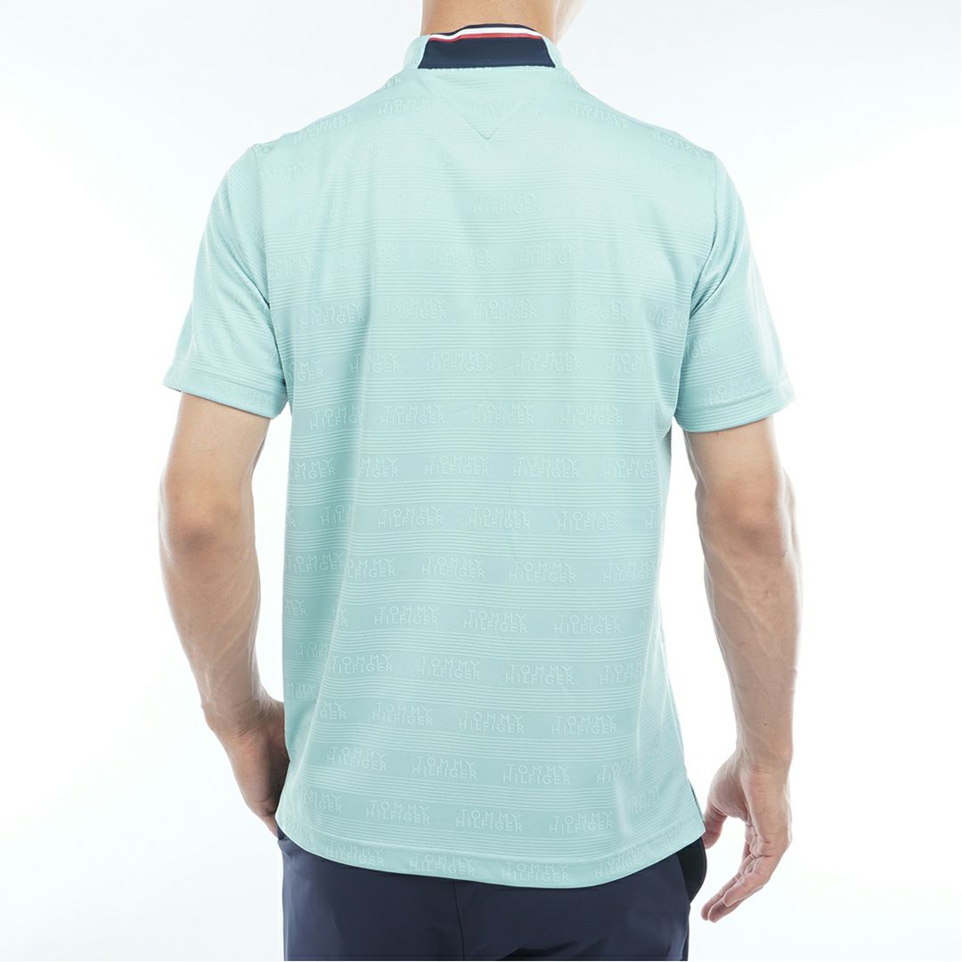 トミー ヒルフィガー ゴルフ Tommy Hilfiger Golf メンズ メンズ ロゴジャガード 半袖モックネックシャツ THMA561 詳細14
