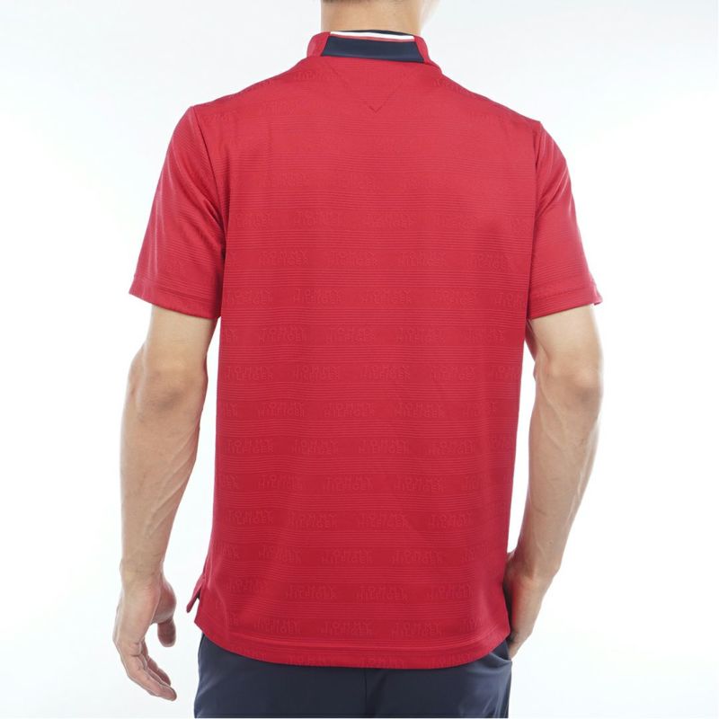 トミー ヒルフィガー ゴルフ Tommy Hilfiger Golf メンズ メンズ ロゴジャガード 半袖モックネックシャツ THMA561 詳細17