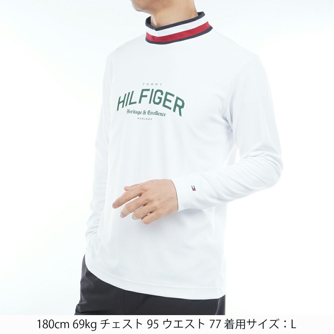 トミー ヒルフィガー ゴルフ Tommy Hilfiger Golf メンズ メンズ シグネチャーリブ 長袖シャツ THMA562 詳細2
