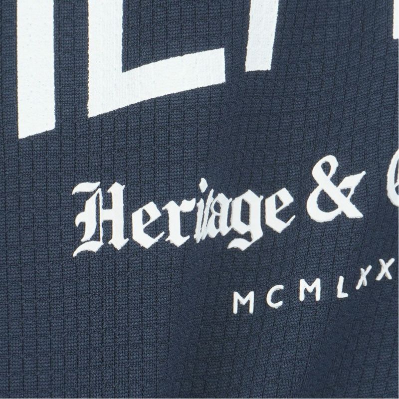 [トミーヒルフィガー]メンズ シグネチャーリブ 長袖シャツ　ネイビー