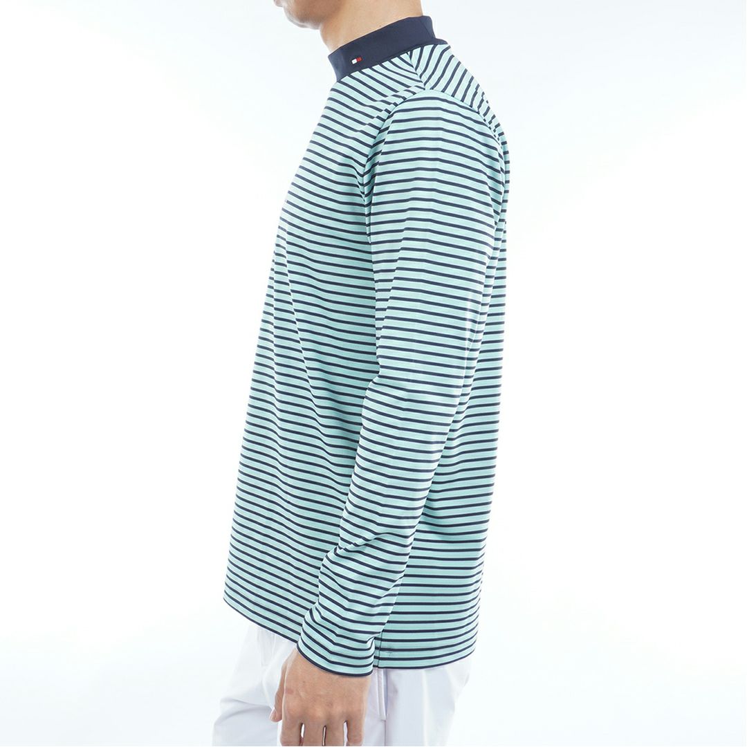 トミー ヒルフィガー ゴルフ Tommy Hilfiger Golf メンズ メンズ ベア天 長袖モックネックシャツ THMA563 詳細9