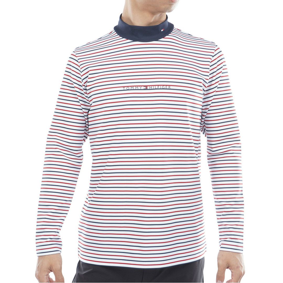 トミー ヒルフィガー ゴルフ Tommy Hilfiger Golf メンズ メンズ ベア天 長袖モックネックシャツ THMA563 詳細15