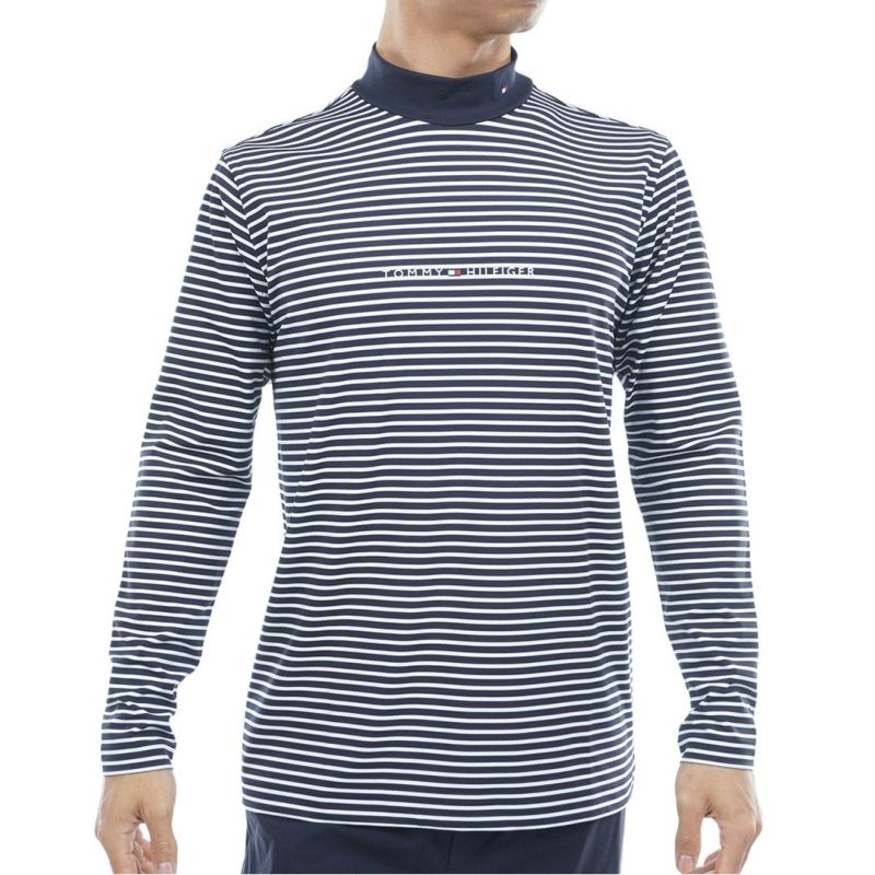 トミー ヒルフィガー ゴルフ Tommy Hilfiger Golf メンズ メンズ ベア天 長袖モックネックシャツ THMA563 詳細18