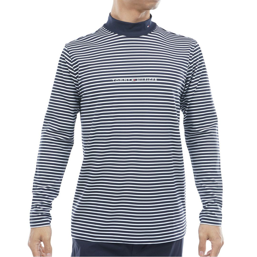 トミー ヒルフィガー ゴルフ Tommy Hilfiger Golf メンズ メンズ ベア天 長袖モックネックシャツ THMA563 詳細18