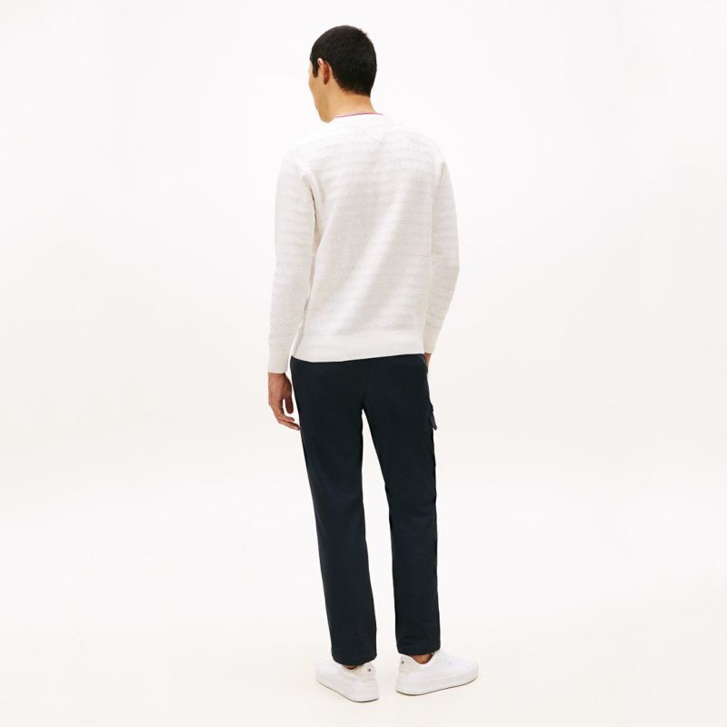 トミー ヒルフィガー ゴルフ Tommy Hilfiger Golf メンズ メンズ ロゴジャガード クル-ネックニット THMA564 詳細22