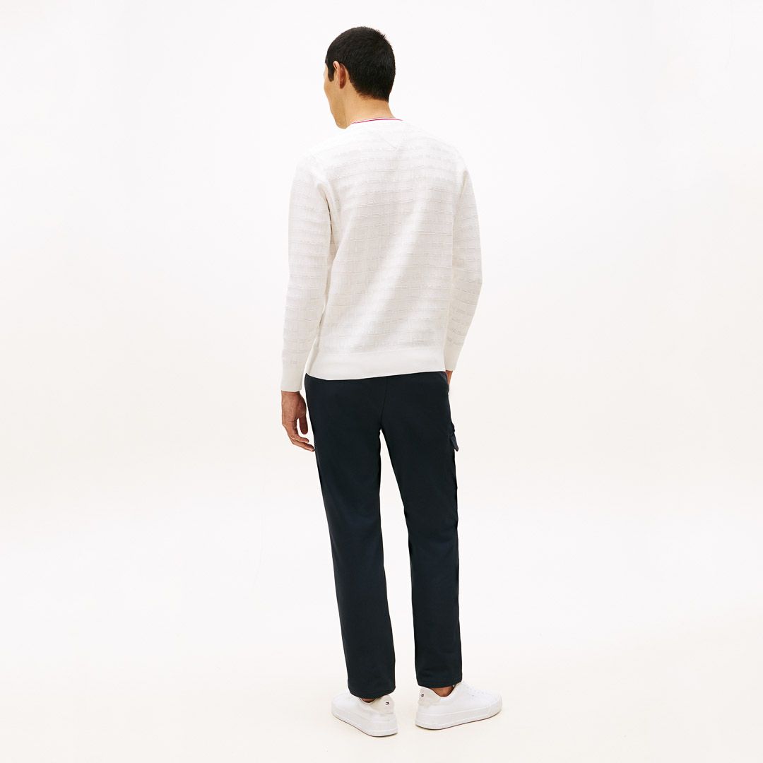 トミー ヒルフィガー ゴルフ Tommy Hilfiger Golf メンズ メンズ ロゴジャガード クル-ネックニット THMA564 詳細22