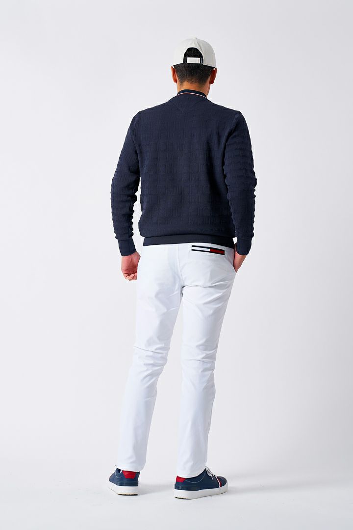 トミー ヒルフィガー ゴルフ Tommy Hilfiger Golf メンズ メンズ ロゴジャガード クル-ネックニット THMA564 詳細32