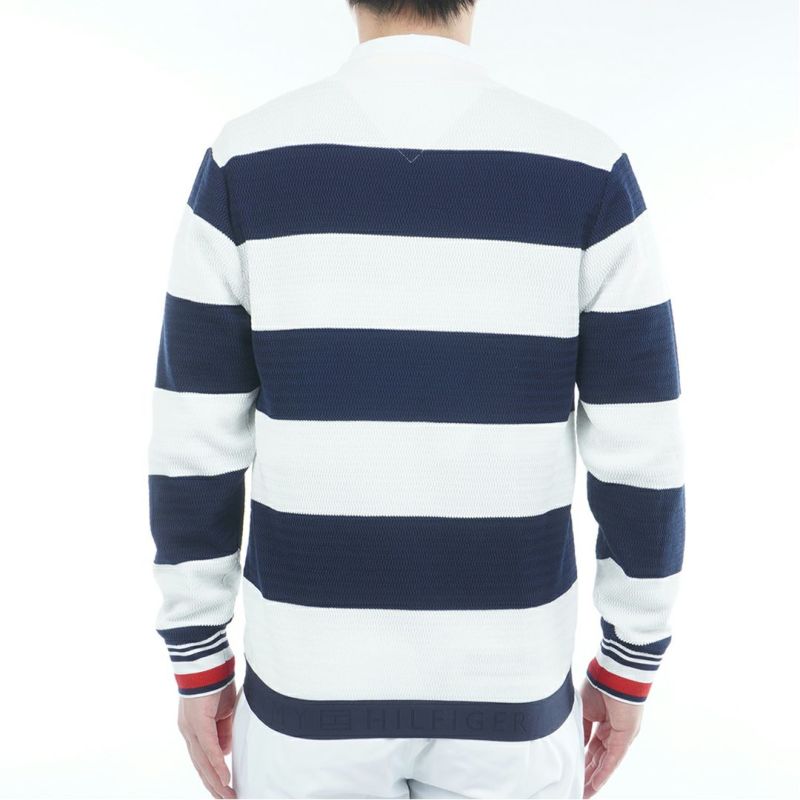 トミー ヒルフィガー ゴルフ Tommy Hilfiger Golf メンズ メンズ ボーダー クルーネックニット THMA565 詳細4