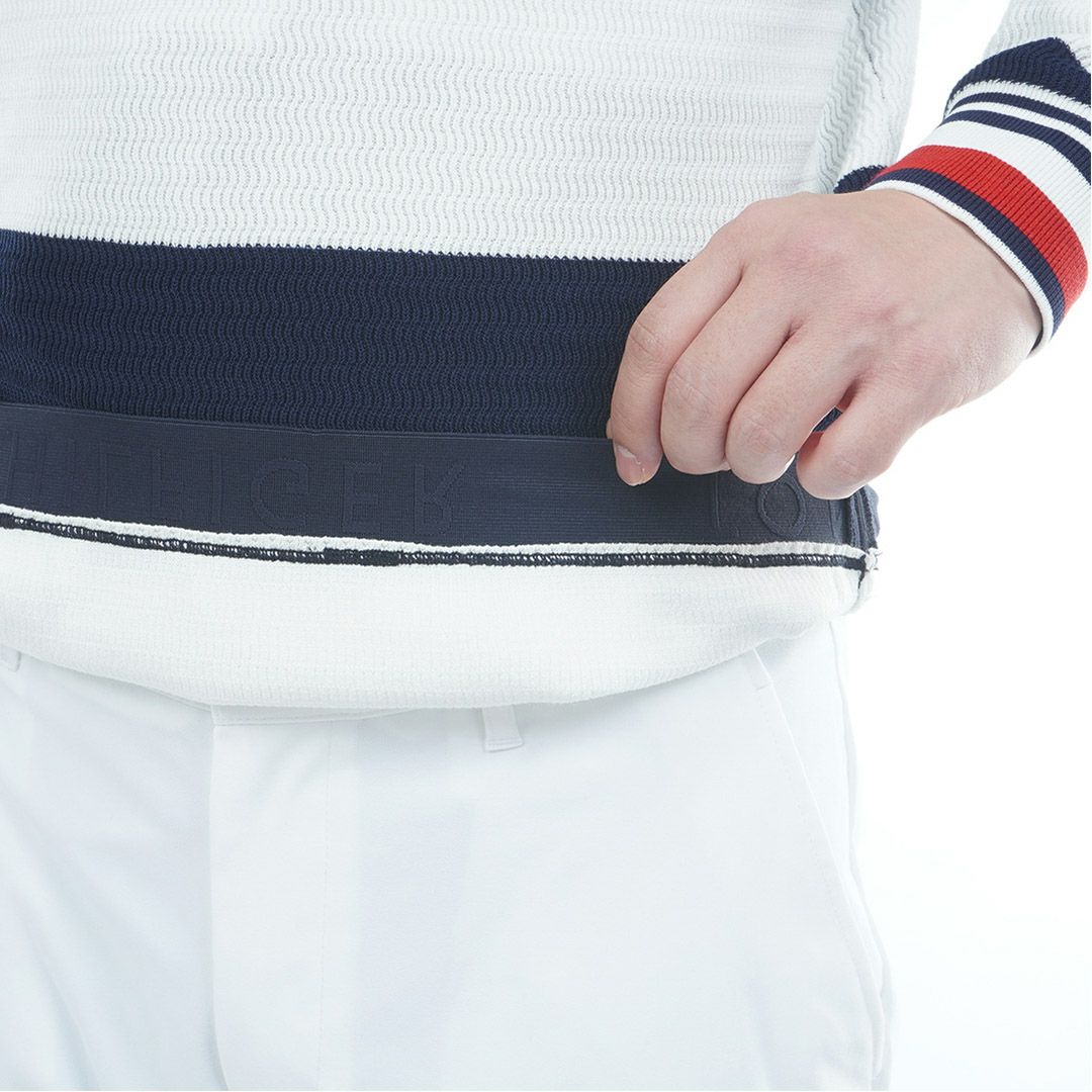 トミー ヒルフィガー ゴルフ Tommy Hilfiger Golf メンズ メンズ ボーダー クルーネックニット THMA565 詳細9