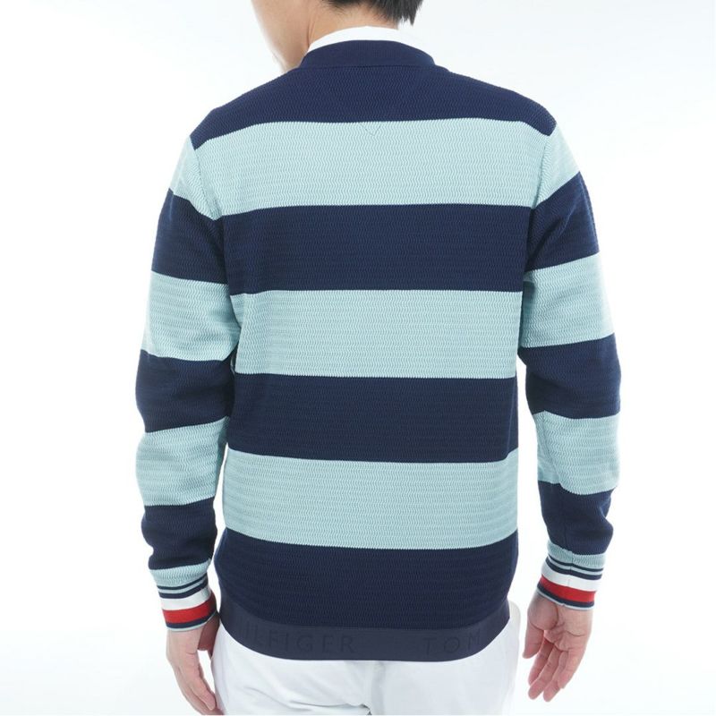 トミー ヒルフィガー ゴルフ Tommy Hilfiger Golf メンズ メンズ ボーダー クルーネックニット THMA565 詳細15
