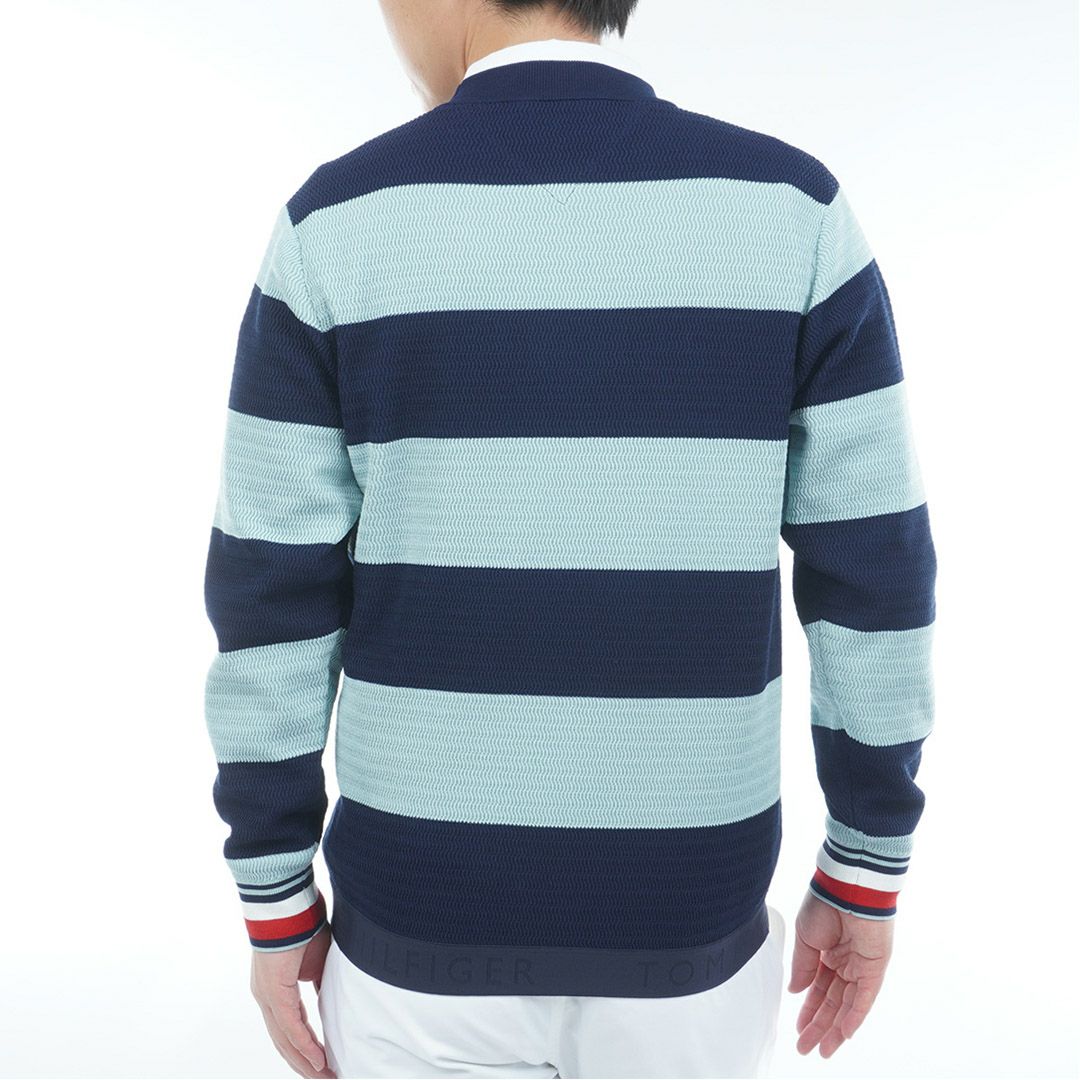 トミー ヒルフィガー ゴルフ Tommy Hilfiger Golf メンズ メンズ ボーダー クルーネックニット THMA565 詳細15