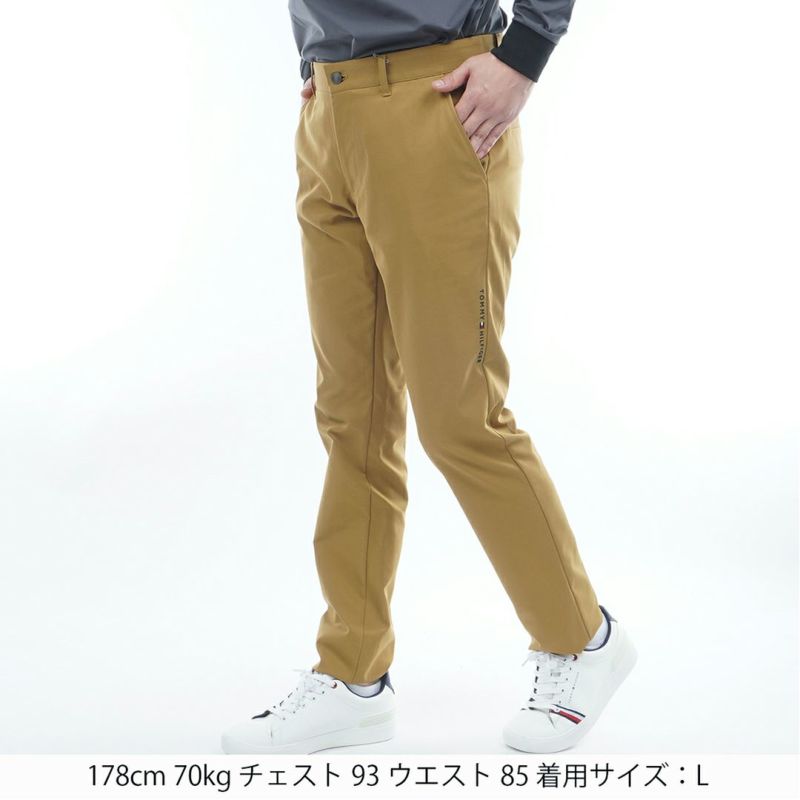 [トミーヒルフィガー]メンズ ベーシック テーパードパンツ　ベージュ