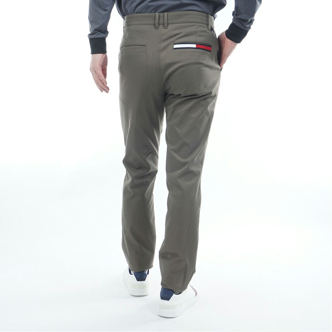[トミーヒルフィガー]メンズ ベーシック テーパードパンツ　オリーブ
