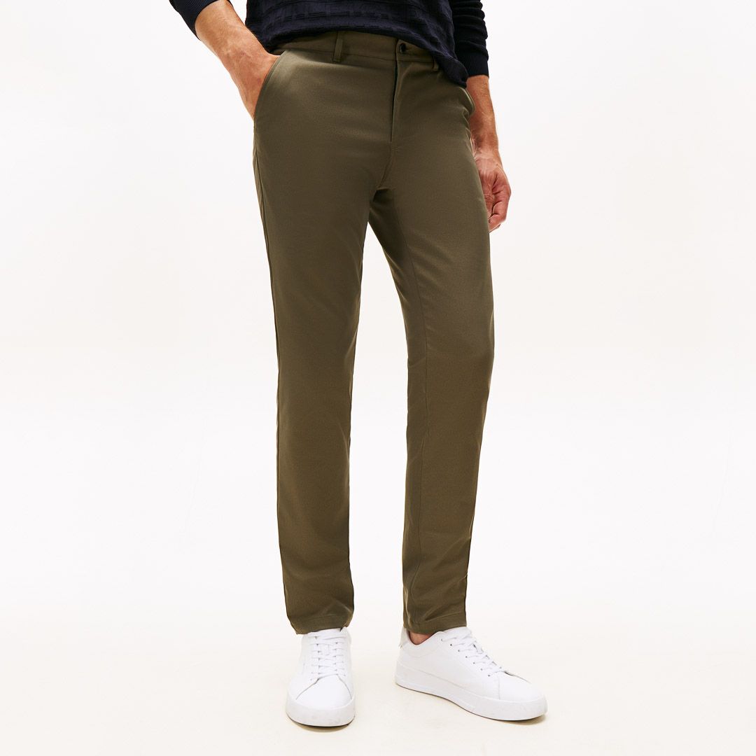 [トミーヒルフィガー]メンズ ベーシック テーパードパンツ