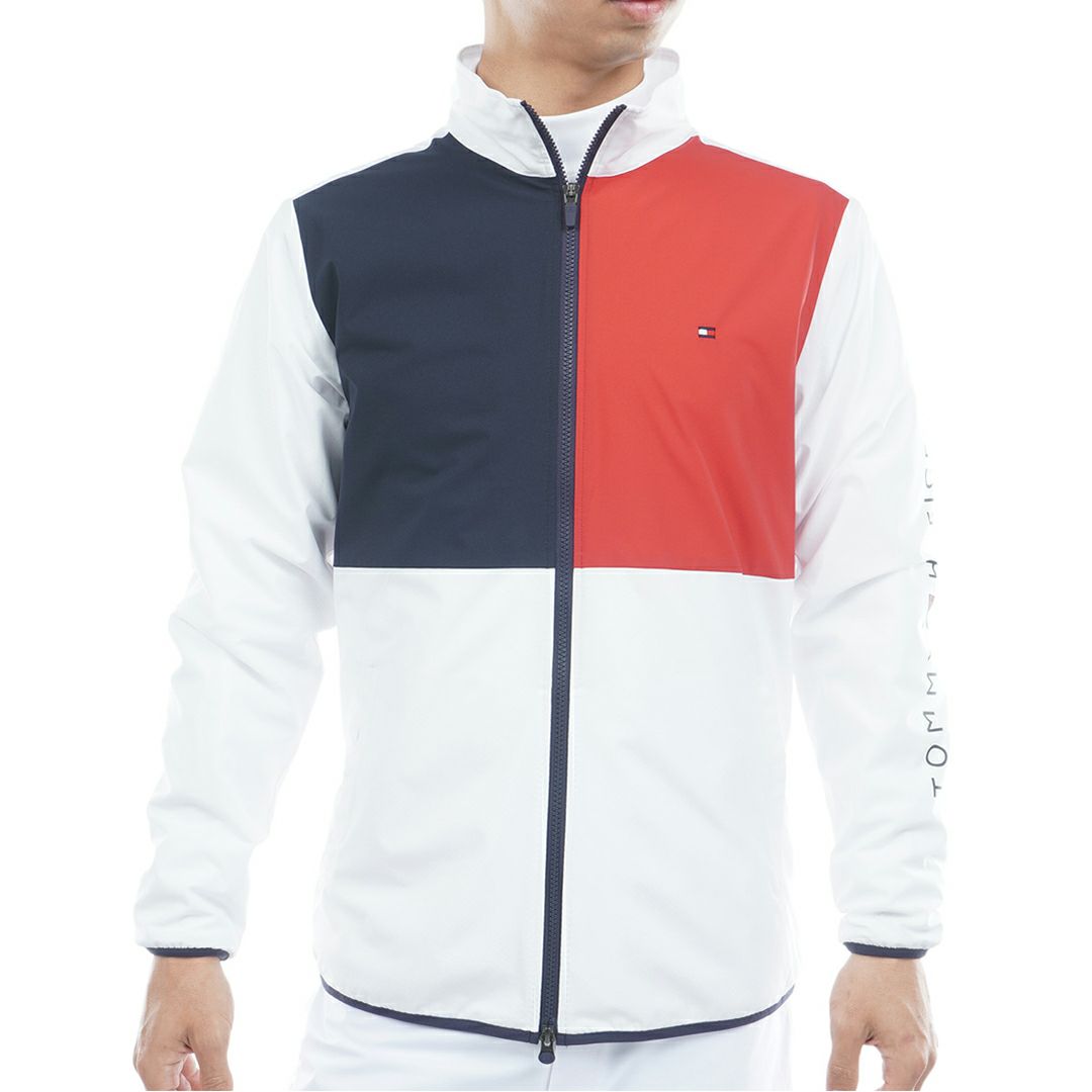 トミー ヒルフィガー ゴルフ Tommy Hilfiger Golf メンズ メンズ カラーブロック ウインドジャケット THMA567 詳細1