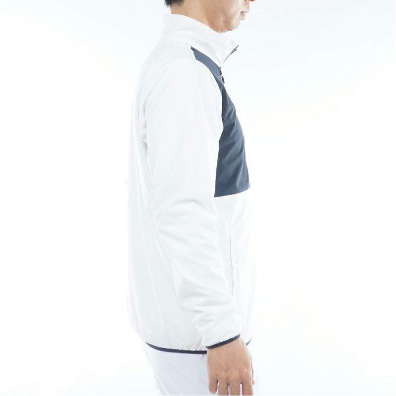 [トミーヒルフィガー]メンズ カラーブロック ウインドジャケット　ホワイト