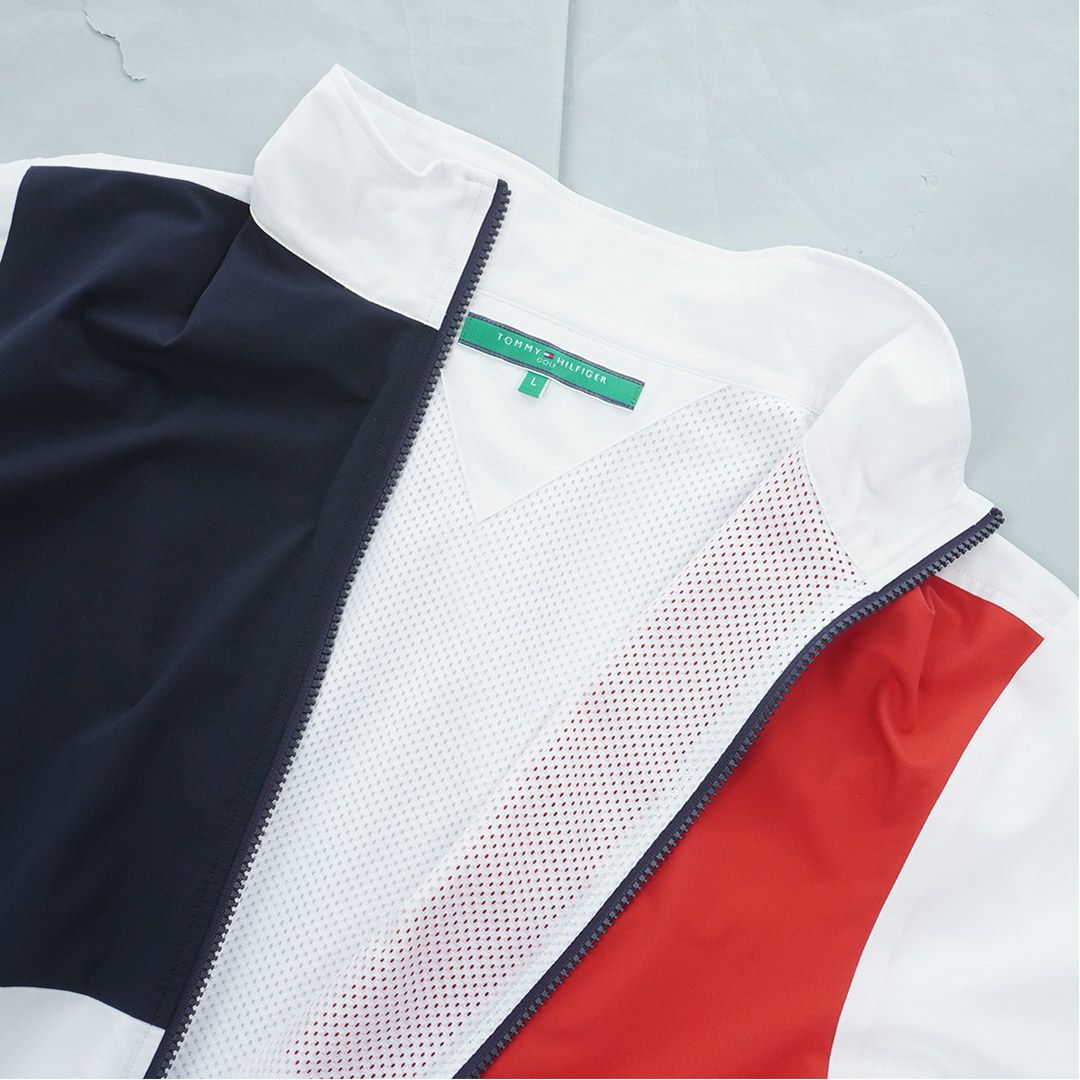 トミー ヒルフィガー ゴルフ Tommy Hilfiger Golf メンズ メンズ カラーブロック ウインドジャケット THMA567 詳細11