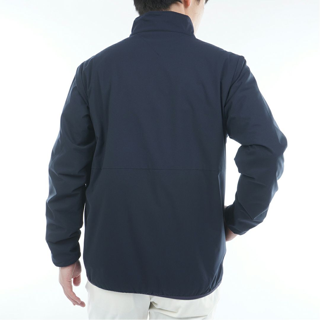 [トミーヒルフィガー]メンズ カラーブロック ウインドジャケット　ネイビー