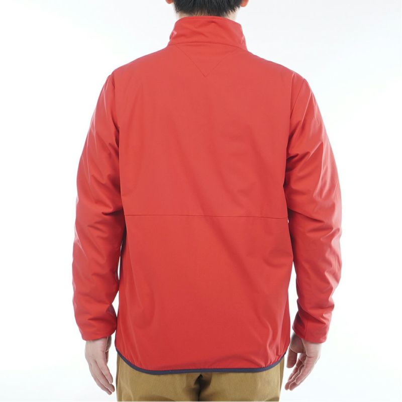 [トミーヒルフィガー]メンズ カラーブロック ウインドジャケット　レッド