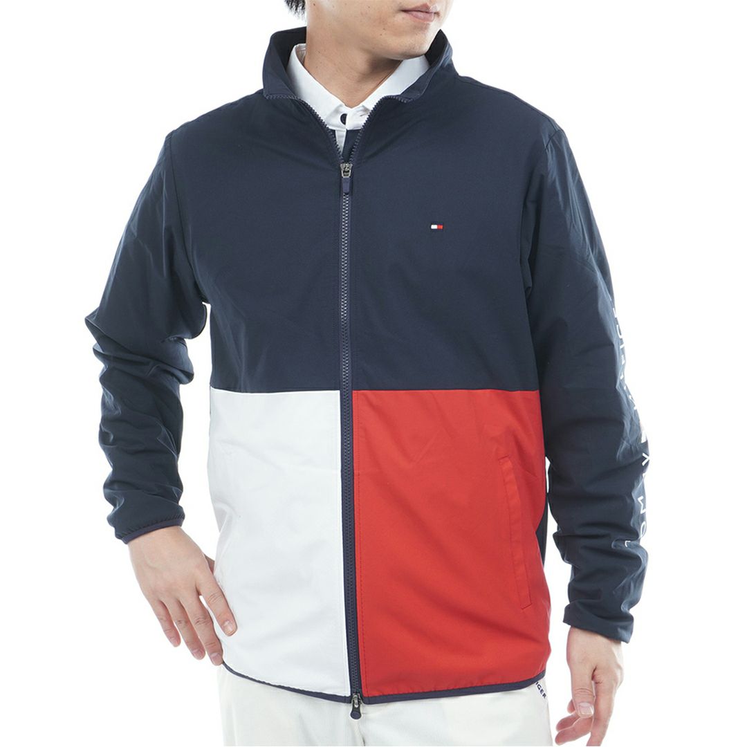 トミー ヒルフィガー ゴルフ Tommy Hilfiger Golf メンズ メンズ カラーブロック ウインドジャケット THMA567 詳細26