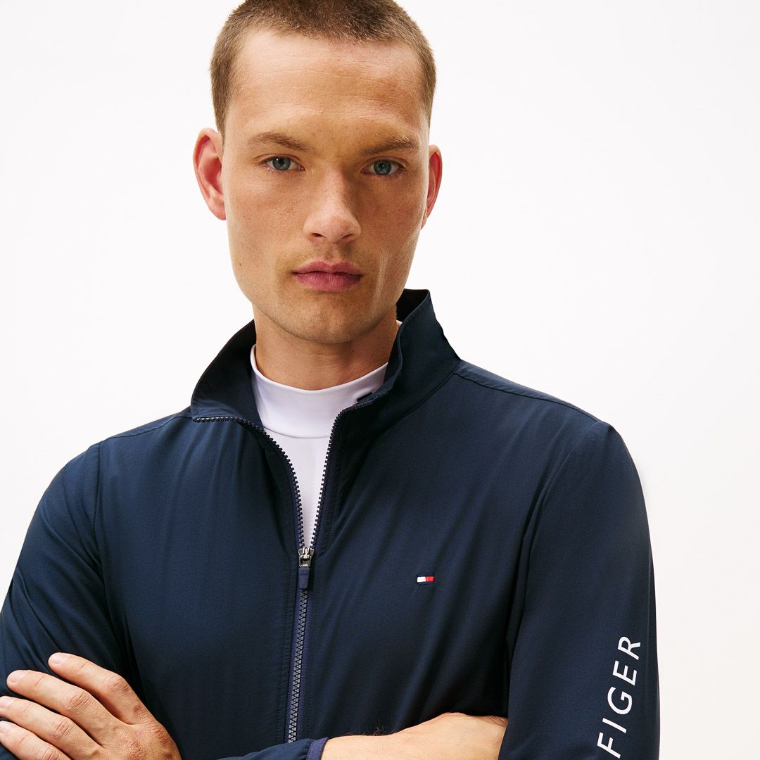 [トミーヒルフィガー]メンズ カラーブロック ウインドジャケット