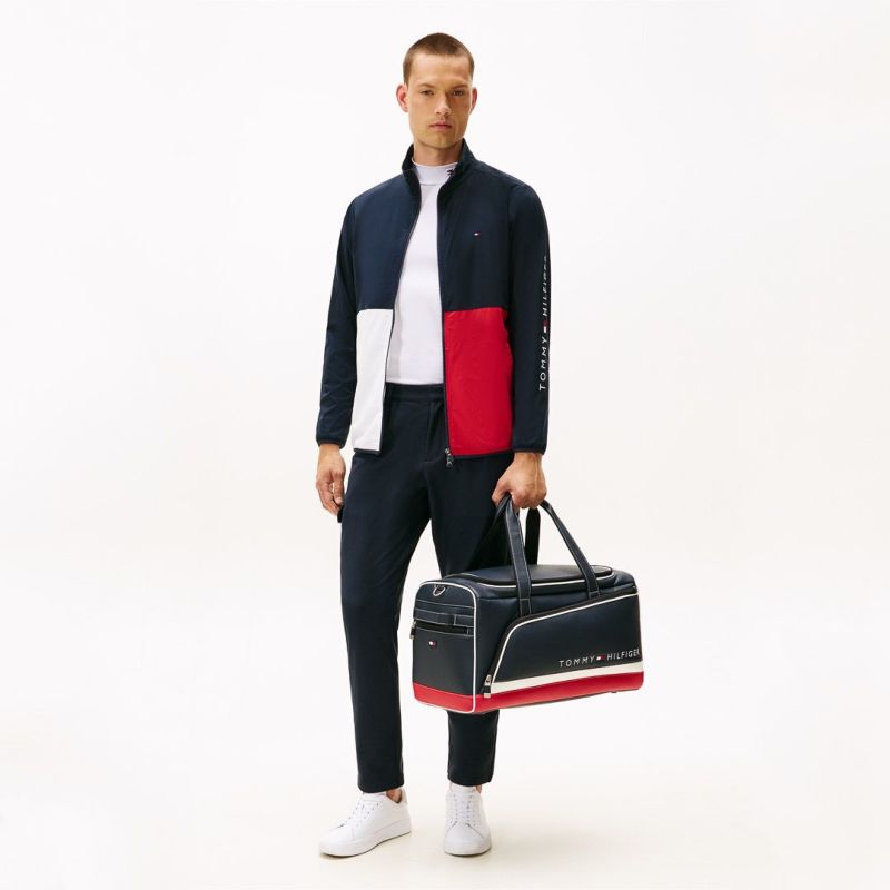 トミー ヒルフィガー ゴルフ Tommy Hilfiger Golf メンズ メンズ カラーブロック ウインドジャケット THMA567 詳細32