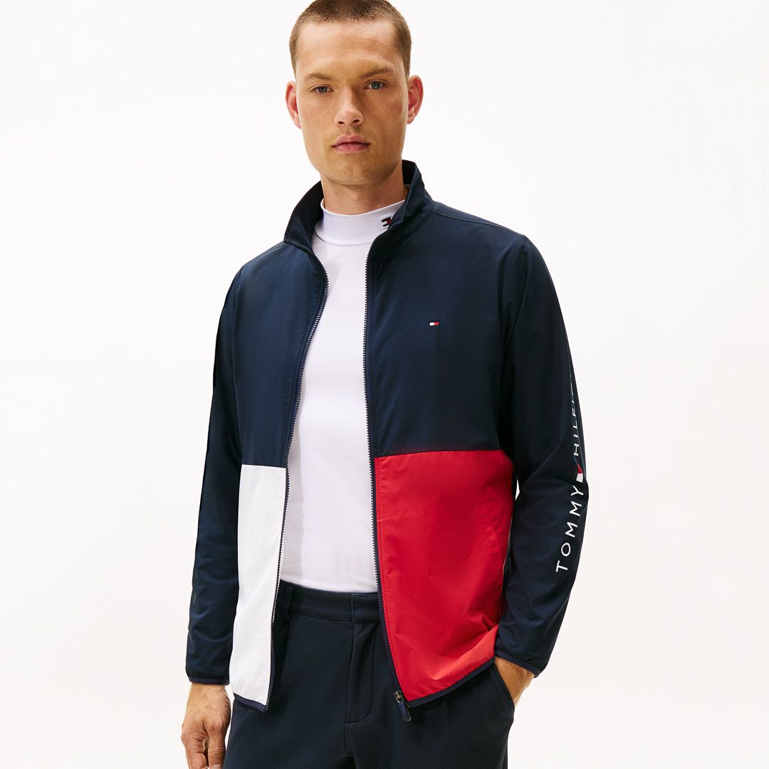 トミー ヒルフィガー ゴルフ Tommy Hilfiger Golf メンズ メンズ カラーブロック ウインドジャケット THMA567 詳細33