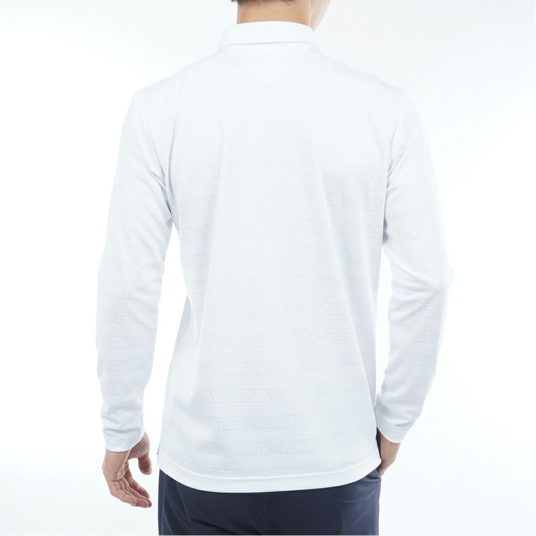 トミー ヒルフィガー ゴルフ Tommy Hilfiger Golf メンズ メンズ ロゴジャガ-ド 長袖台衿付きシャツ THMA568 詳細3