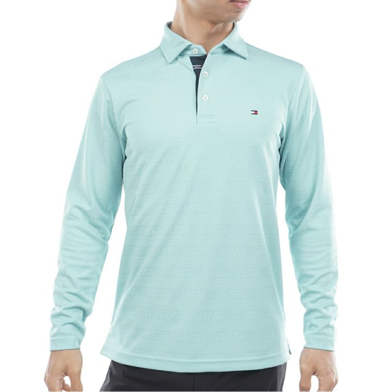 トミー ヒルフィガー ゴルフ Tommy Hilfiger Golf メンズ メンズ ロゴジャガ-ド 長袖台衿付きシャツ THMA568 詳細7
