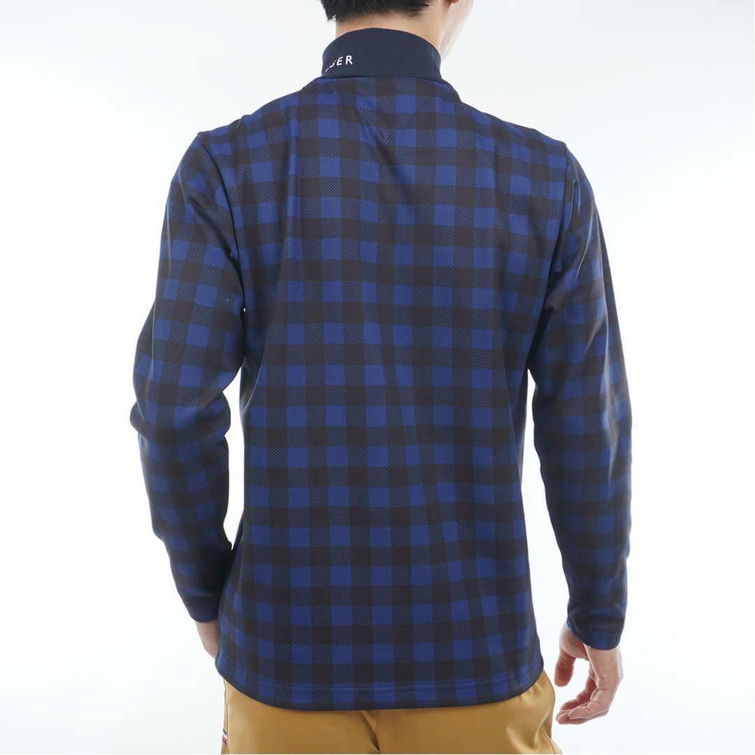 トミー ヒルフィガー ゴルフ Tommy Hilfiger Golf メンズ メンズ チェック柄 長袖ハイネックシャツ THMA569 詳細7