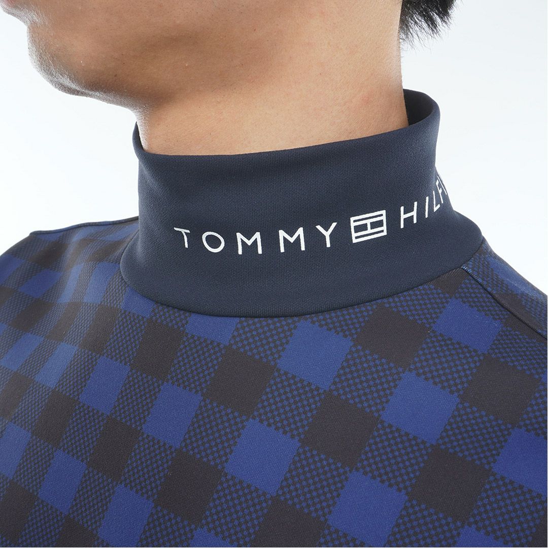 トミー ヒルフィガー ゴルフ Tommy Hilfiger Golf メンズ メンズ チェック柄 長袖ハイネックシャツ THMA569 詳細10