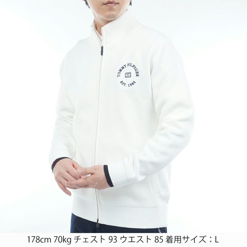 トミー ヒルフィガー ゴルフ Tommy Hilfiger Golf メンズ メンズ モ-ル ニットジャケット THMA570 詳細2