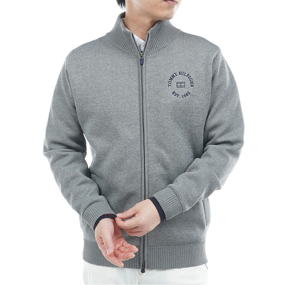 トミー ヒルフィガー ゴルフ Tommy Hilfiger Golf メンズ メンズ モ-ル ニットジャケット THMA570 詳細4