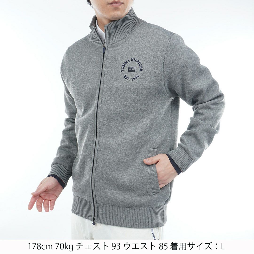 トミー ヒルフィガー ゴルフ Tommy Hilfiger Golf メンズ メンズ モ-ル ニットジャケット THMA570 詳細5