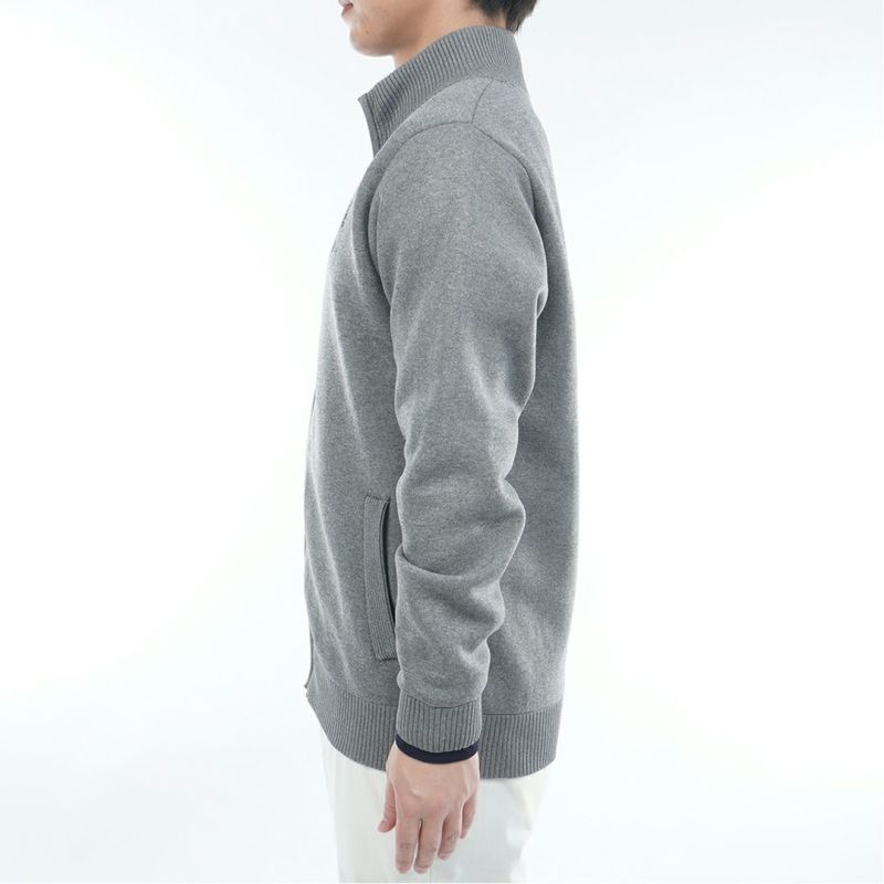 [トミーヒルフィガー]メンズ モ-ル ニットジャケット　グレー