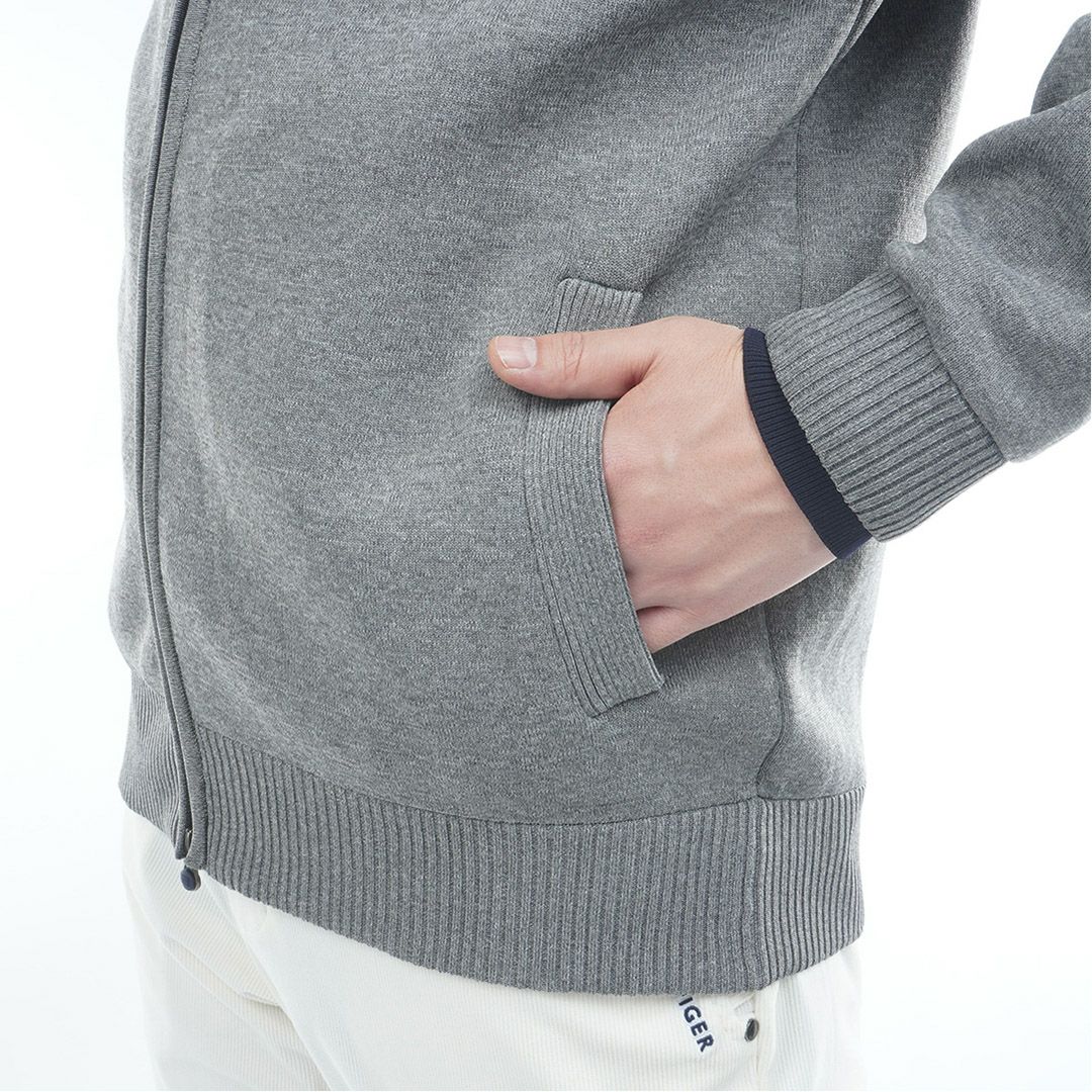 トミー ヒルフィガー ゴルフ Tommy Hilfiger Golf メンズ メンズ モ-ル ニットジャケット THMA570 詳細9