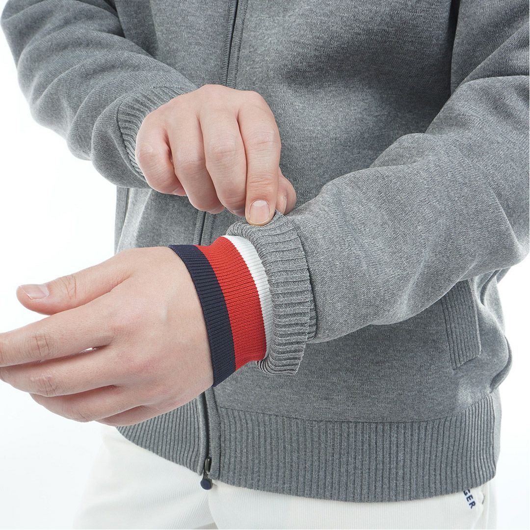 トミー ヒルフィガー ゴルフ Tommy Hilfiger Golf メンズ メンズ モ-ル ニットジャケット THMA570 詳細11