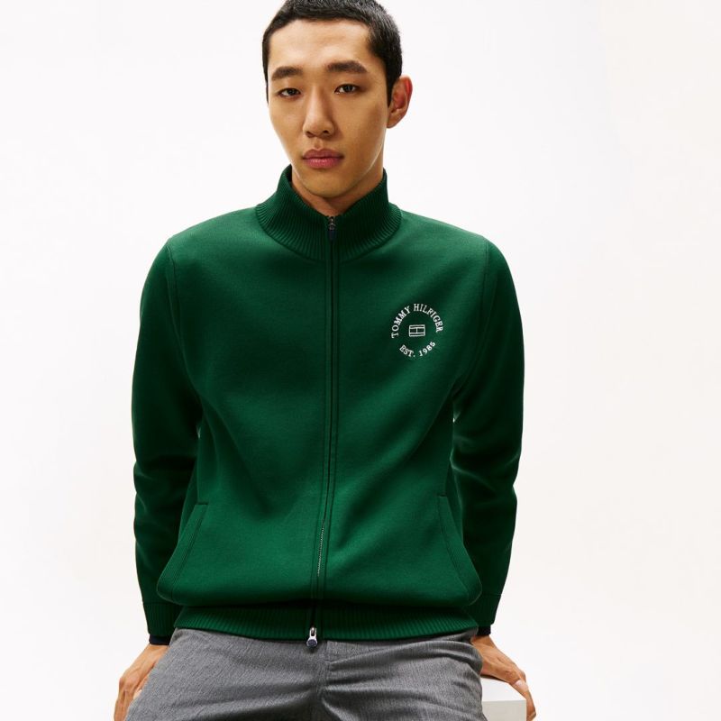 トミー ヒルフィガー ゴルフ Tommy Hilfiger Golf メンズ メンズ モ-ル ニットジャケット THMA570 詳細27