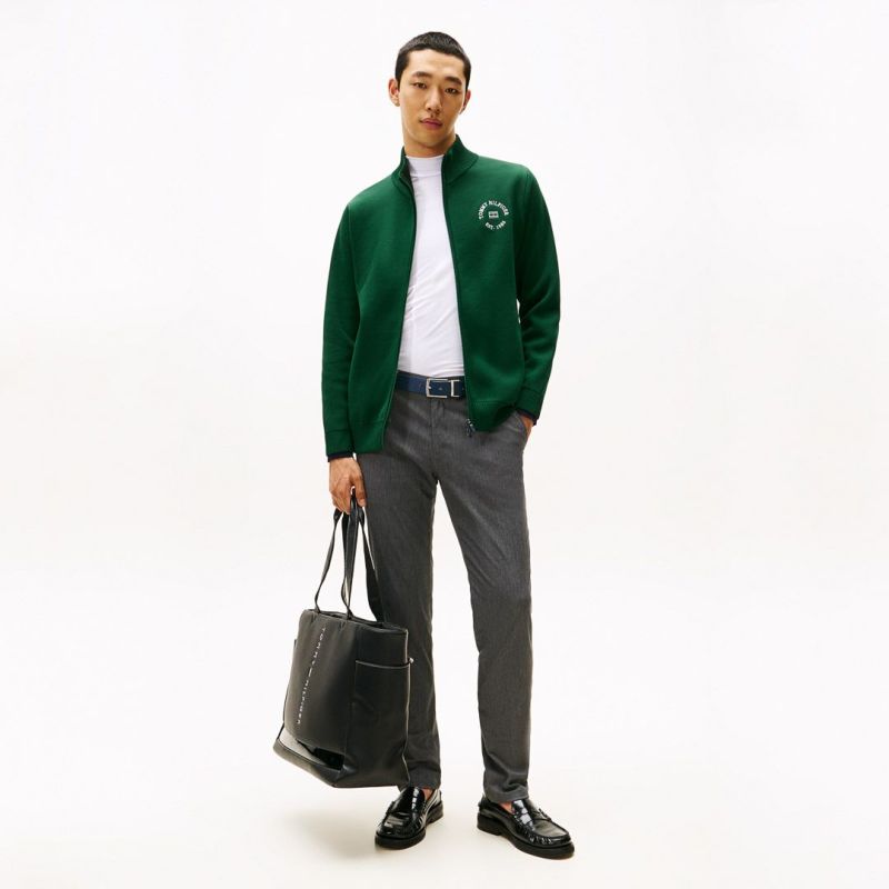 トミー ヒルフィガー ゴルフ Tommy Hilfiger Golf メンズ メンズ モ-ル ニットジャケット THMA570 詳細28