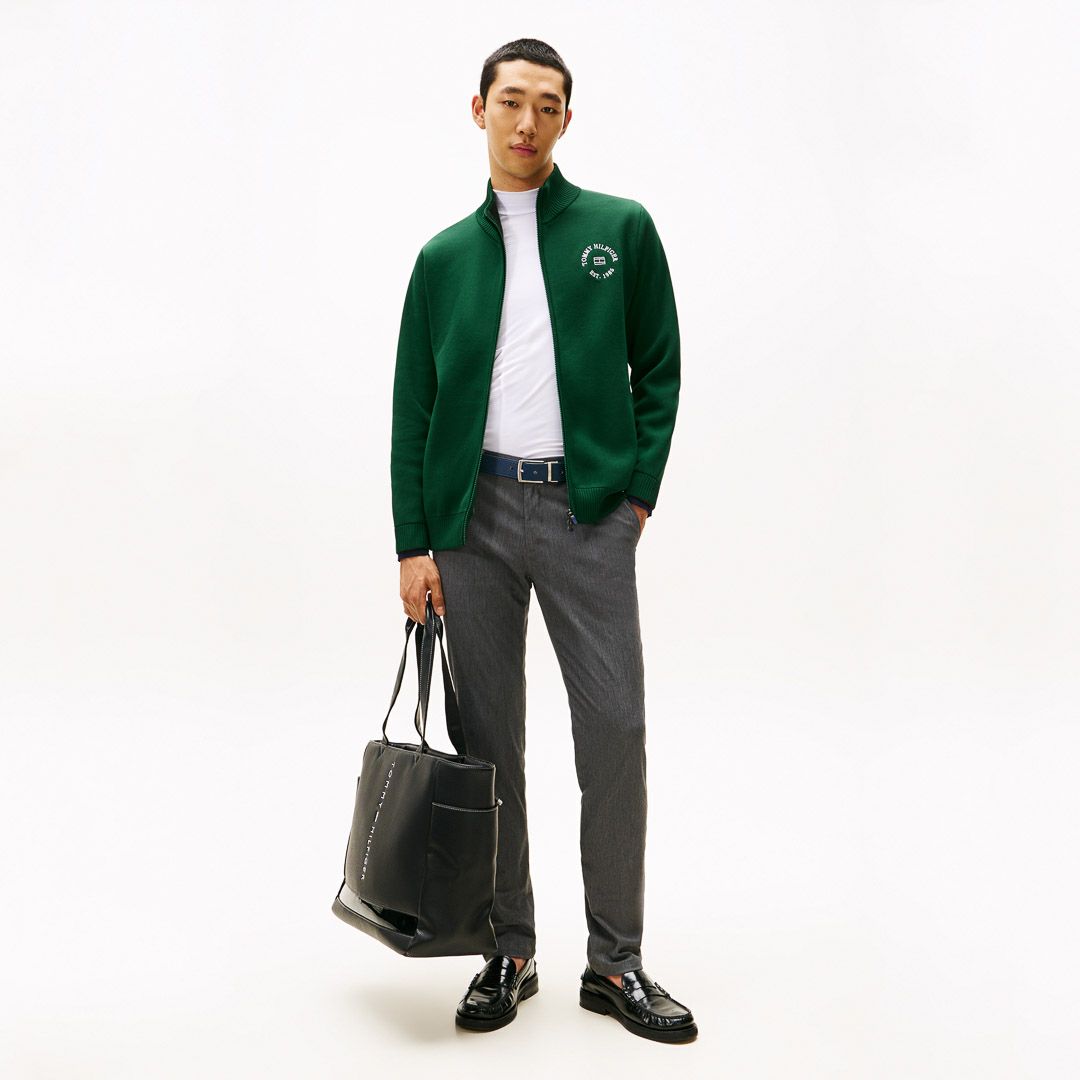 トミー ヒルフィガー ゴルフ Tommy Hilfiger Golf メンズ メンズ モ-ル ニットジャケット THMA570 詳細28