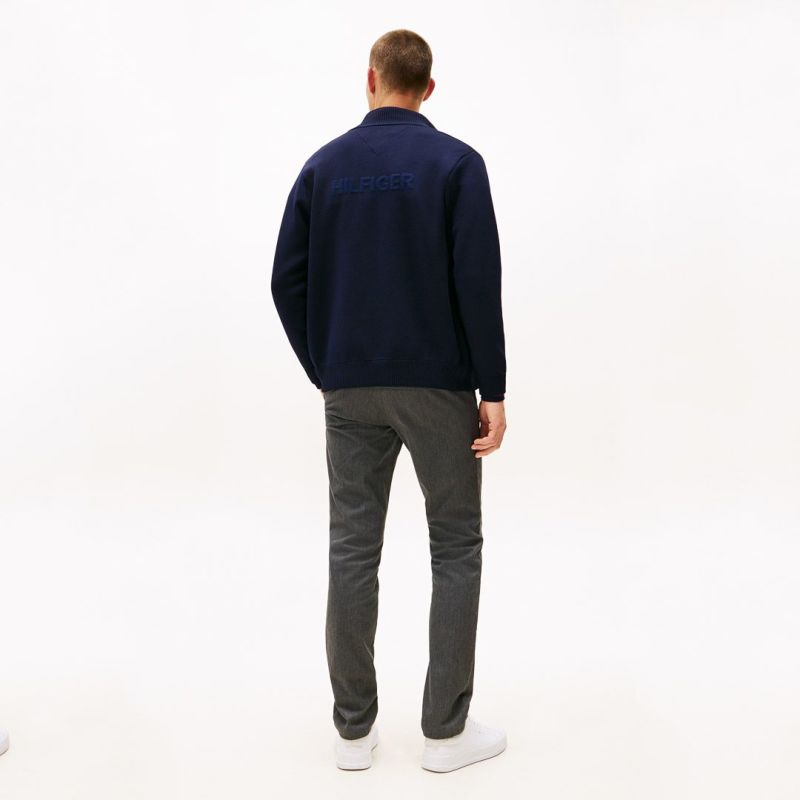 トミー ヒルフィガー ゴルフ Tommy Hilfiger Golf メンズ メンズ モ-ル ニットジャケット THMA570 詳細30