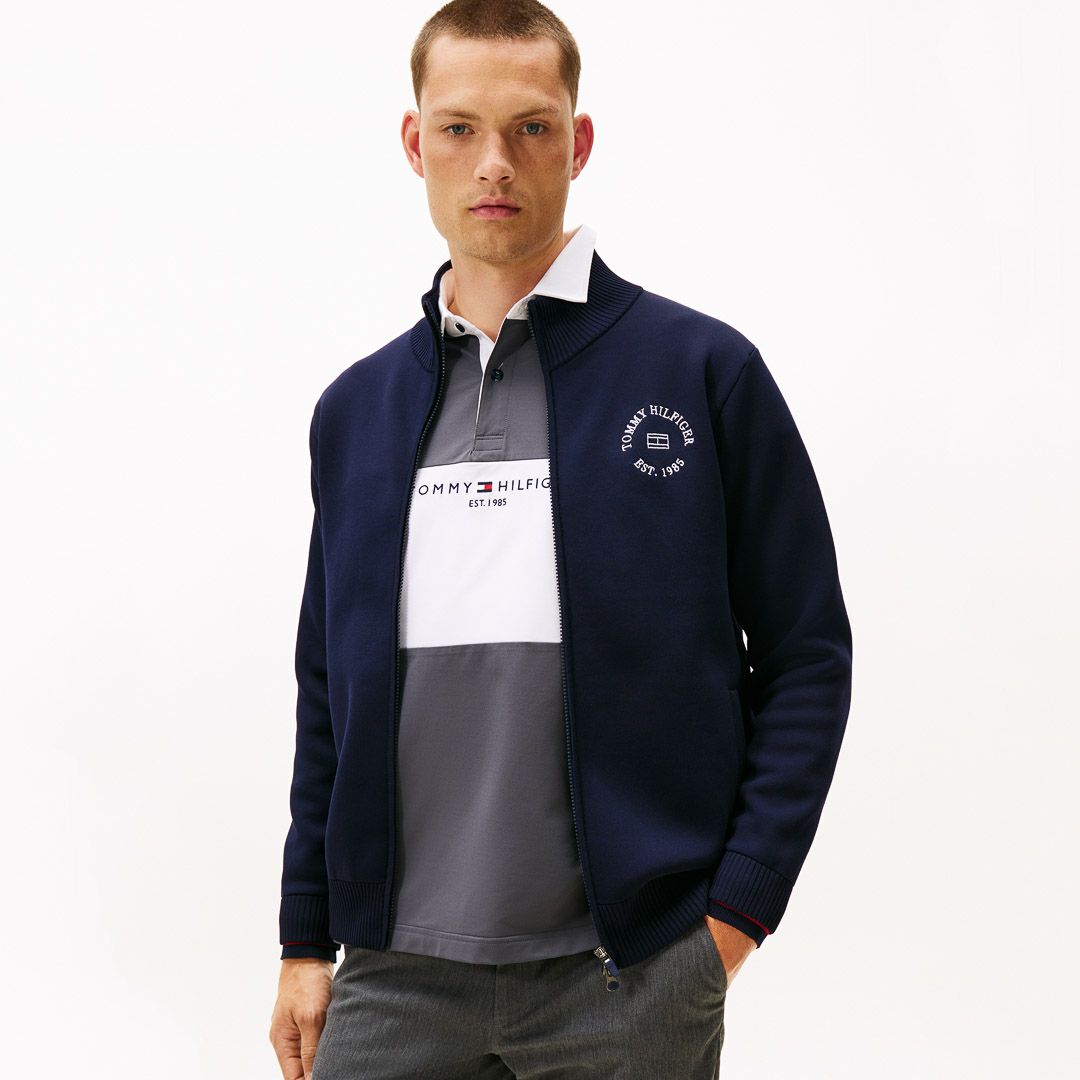 トミー ヒルフィガー ゴルフ Tommy Hilfiger Golf メンズ メンズ モ-ル ニットジャケット THMA570 詳細33