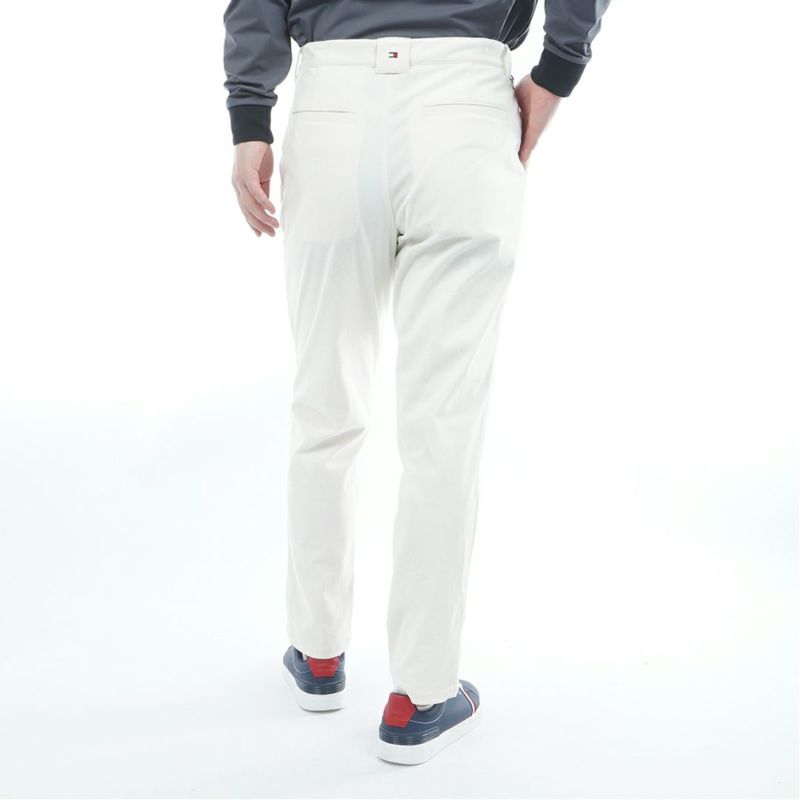 [トミーヒルフィガー]メンズ ストレッチコーデュロイ テーパードパンツ　オフホワイト