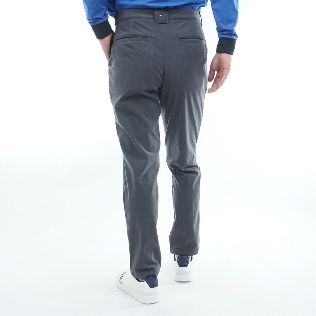 [トミーヒルフィガー]メンズ ストレッチコーデュロイ テーパードパンツ　チャコールグレー