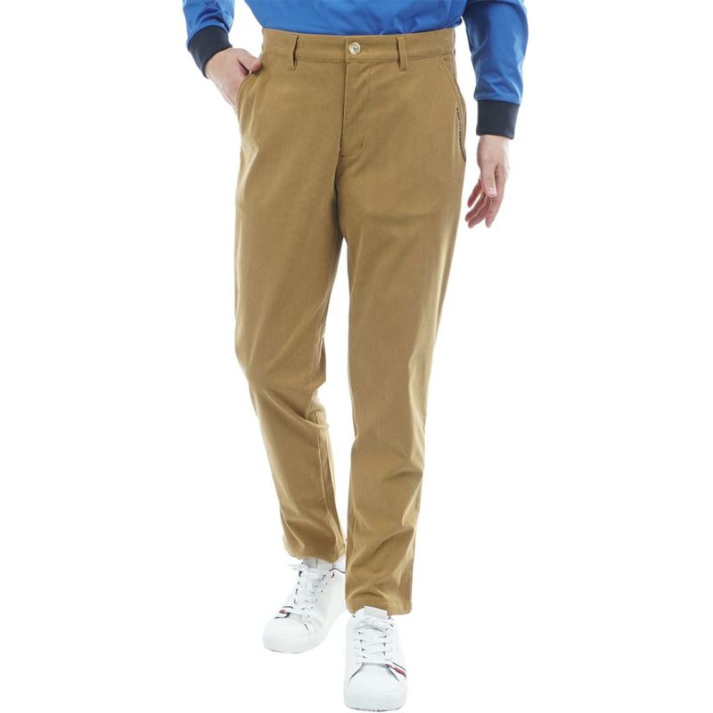 [トミーヒルフィガー]メンズ ストレッチコーデュロイ テーパードパンツ　ベージュ