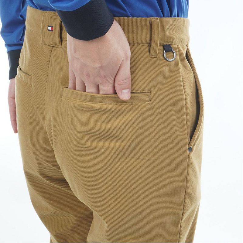 [トミーヒルフィガー]メンズ ストレッチコーデュロイ テーパードパンツ　ベージュ