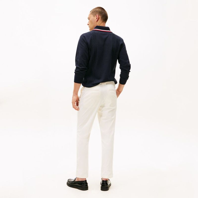 [トミーヒルフィガー]メンズ ストレッチコーデュロイ テーパードパンツ