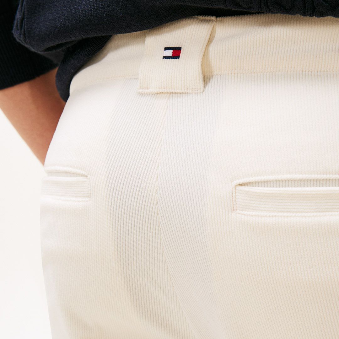[トミーヒルフィガー]メンズ ストレッチコーデュロイ テーパードパンツ