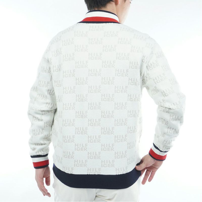 トミー ヒルフィガー ゴルフ Tommy Hilfiger Golf メンズ メンズ ロゴジャガードニット リバーシブルジャケット THMA574 詳細4