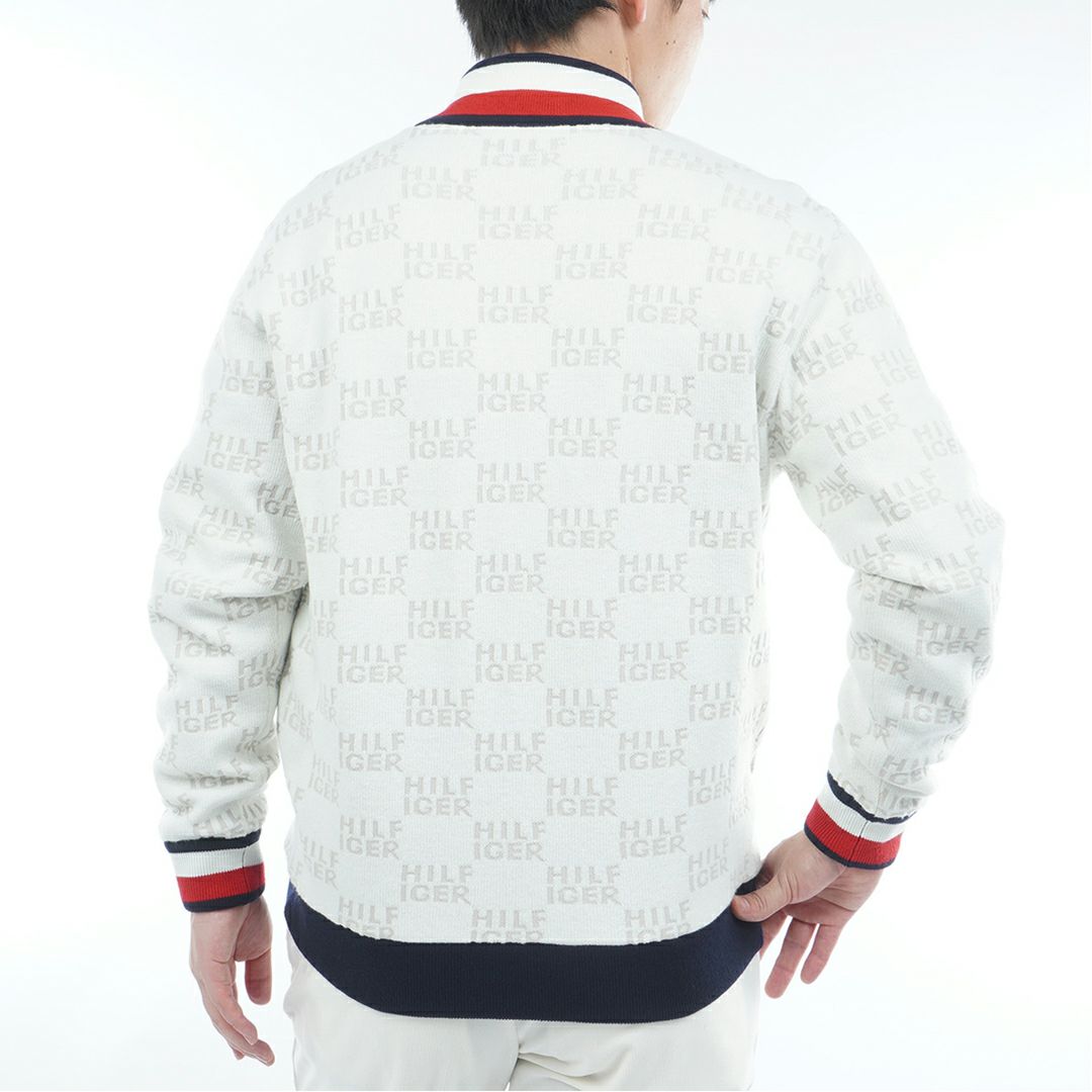 トミー ヒルフィガー ゴルフ Tommy Hilfiger Golf メンズ メンズ ロゴジャガードニット リバーシブルジャケット THMA574 詳細4